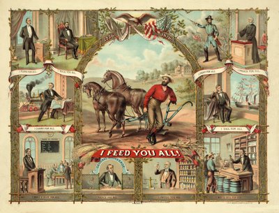 ¡Yo os alimento a todos!, publicado c.1875 de American School